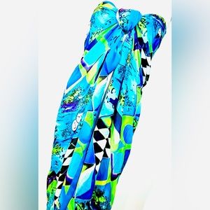 Vintage Gottex Scarf Coverup wrap dress